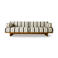 HKLIVING loungebank buiten teak (chalkstripe)