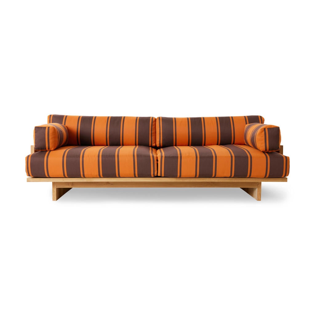 HKLIVING loungebank buiten teak (retro)