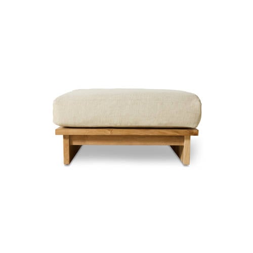 HKLIVING hocker outdoor teak (natural) afbeelding