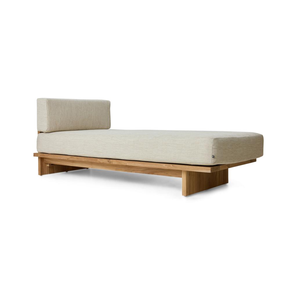HKLIVING ligbed buiten teak (natural)