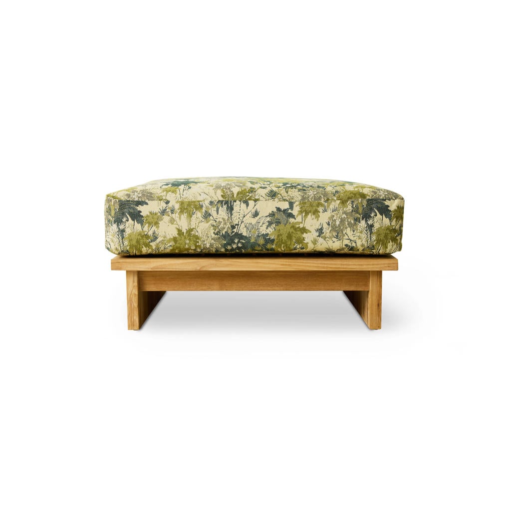 HKLIVING hocker outdoor teak (botanical)