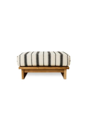 hocker outdoor teak (chalkstripe)
