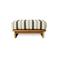 HKLIVING hocker outdoor teak (chalkstripe)