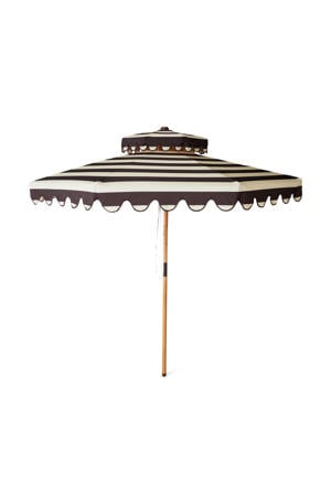 Striped patio parasol Ø270 cm