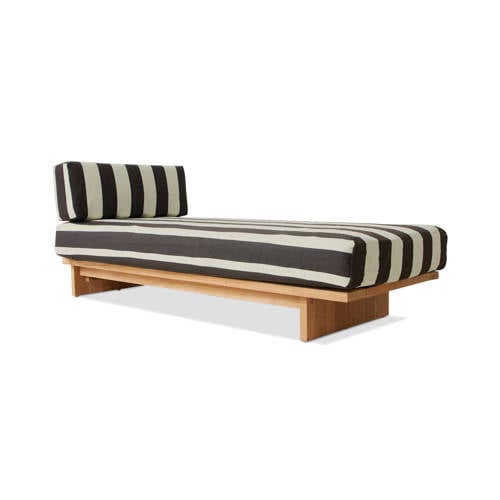 HKLIVING ligbed buiten teak (stracciatella) afbeelding