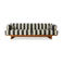 HKLIVING loungebank buiten teak (stracciatella)