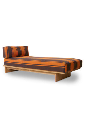 ligbed buiten teak (retro) 