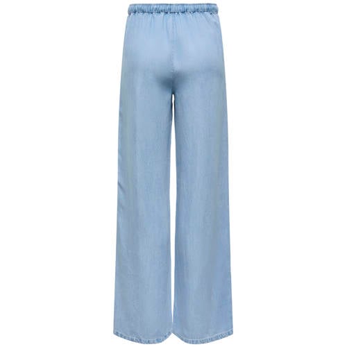 JDY wide leg regular waist casual broek lichtblauw afbeelding