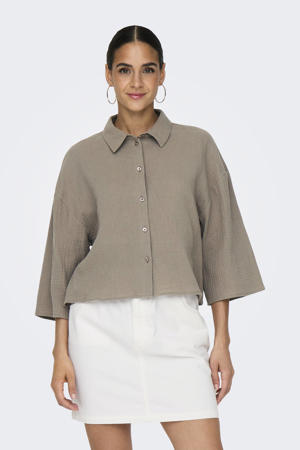 blouse taupe