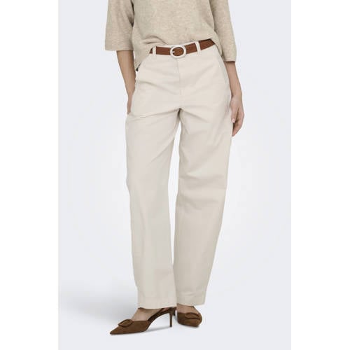 JDY barrel high waist broek wit afbeelding