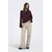 JDY wide leg high waist casual broek taupe