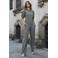 Elvira Collections wide leg high waist casual broek kaki