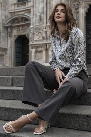 blouse grijsgroen