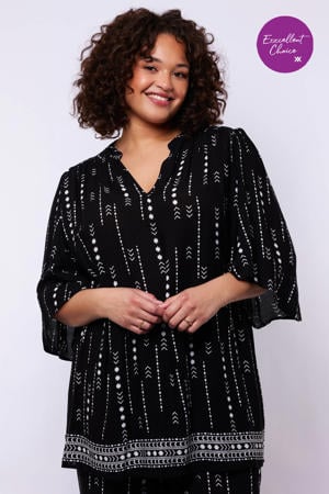 blousetop zwart