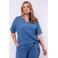 Exxcellent top blauw broderie