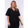 Exxcellent top zwart broderie