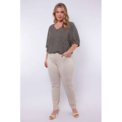 Exxcellent slim fit jeans beige afbeelding
