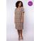Exxcellent midi jurk met dierenprint bruin
