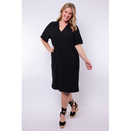 Exxcellent t-shirtjurk midi jurk zwart afbeelding