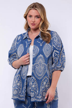 blouse blauw