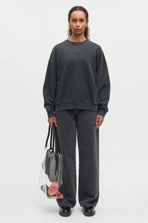 sweater met backprint zwart