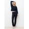 Caroll pullover met wol marineblauw