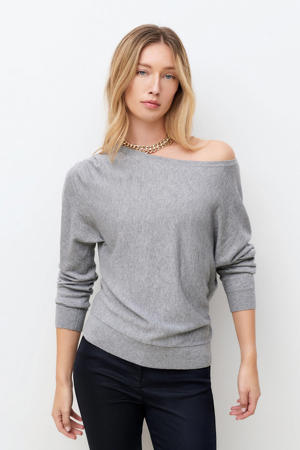 pullover met wol grijs