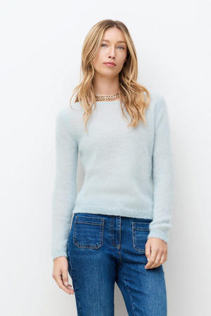 pullover met wol lichtblauw