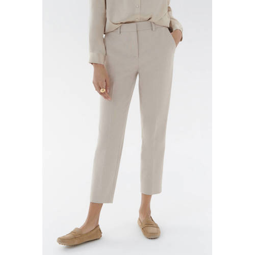 Caroll tapered regular waist pantalon beige afbeelding