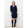 Caroll wollen gebreide jurk marineblauw