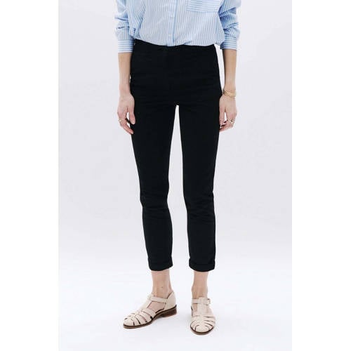 Caroll straight regular waist chino zwart afbeelding