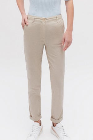 straight regular waist chino beige