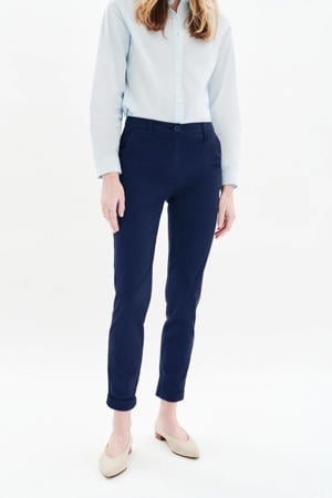 straight regular waist chino marineblauw