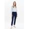 Caroll straight regular waist chino marineblauw