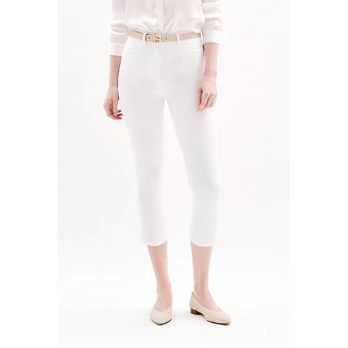 Caroll slim regular waist cropped broek wit afbeelding