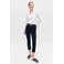 Caroll slim regular waist cropped broek marineblauw