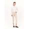 Caroll slim regular waist cropped broek beige