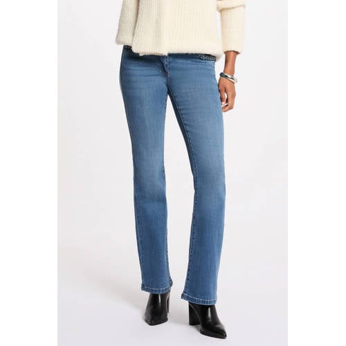Morgan bootcut jeans medium blue denim afbeelding