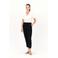 Caroll relaxed regular waist casual broek met linnen marineblauw