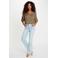 Morgan top kaki met glitter