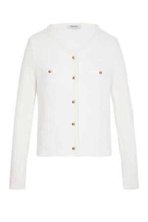 gebreid vest wit