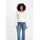 Morgan gebreid vest wit
