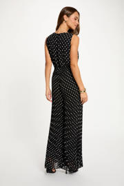 thumbnail: Morgan jumpsuit met stippen zwart