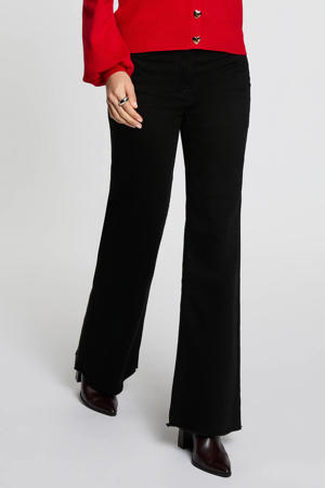 high waist bootcut jeans black denim