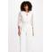 Morgan gebloemde cropped blazer wit