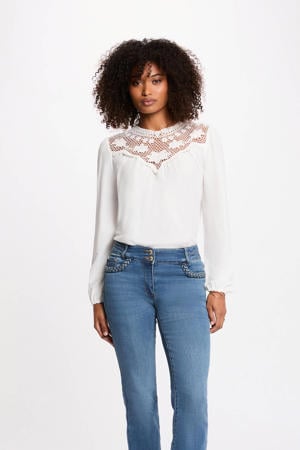 top wit broderie