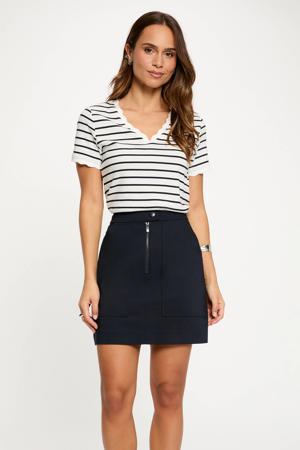 gestreepte T-shirt wit