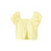 Mango Kids blousetop geel met pailletten