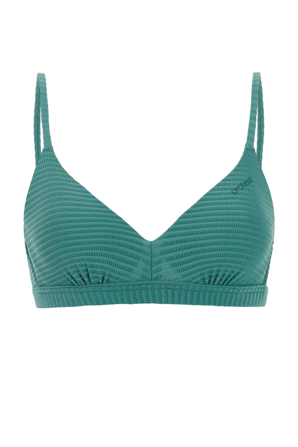 Protest voorgevormde beugel bikinitop MIXCAMEO met ribstructuur groen