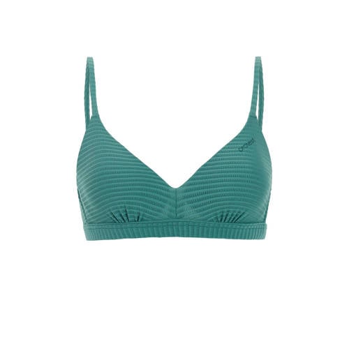 Protest voorgevormde beugel bikinitop MIXCAMEO met ribstructuur groen afbeelding
